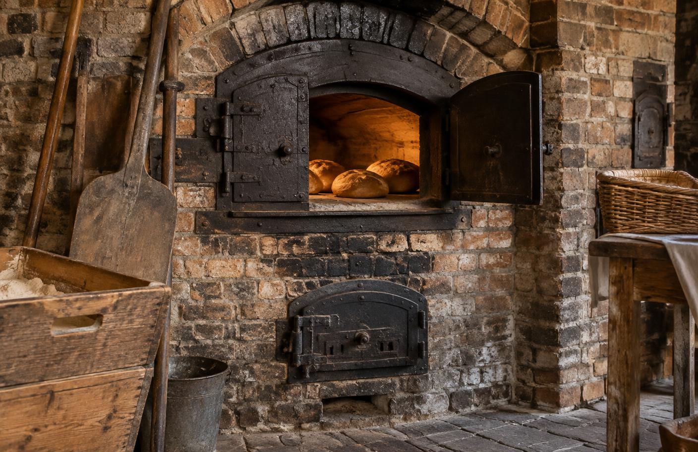 Historische stenen bakoven